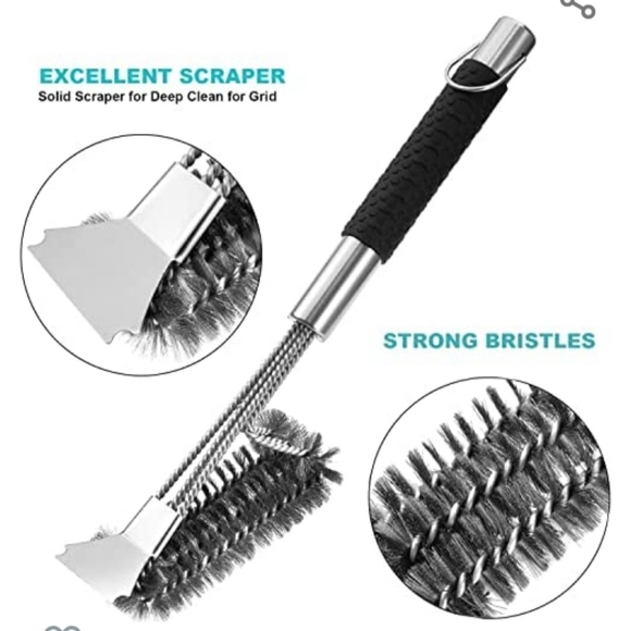 NIB Set of 2 Grill Brushes - Picture 2 of 4